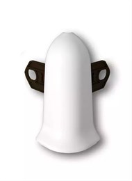 Наружный угол (внешний) с крепежом для плинтуса 85мм 