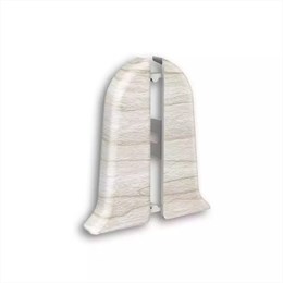 Наружный угол (внешний) с крепежом для плинтуса 85мм 