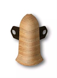 Наружный угол (внешний) с крепежом для плинтуса 85мм 