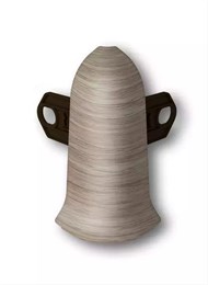 Наружный угол (внешний) с крепежом для плинтуса 85мм 