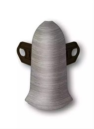 Наружный угол (внешний) с крепежом для плинтуса 85мм 