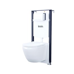 Комплект инсталляции 3 в 1  клавиша смыва белая, Basic, IDDIS, BASBQ03i73 BASBQ03i73