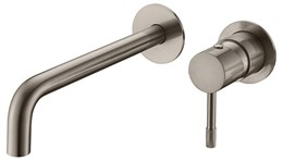 Смеситель для умывальника из стены, Uno. Nickel Brush 465-NB