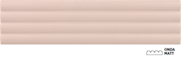 Плитка керамическая настенная 28531 COSTA NOVA ONDA Pink Stony Matt 5x20 см Equipe 28531