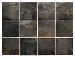 Плитка керамическая настенная 30011 HANOI Black Ash 10x10 см Equipe 30011