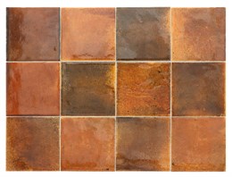 Плитка керамическая настенная 30018 HANOI Burnt Red 10x10 см Equipe 30018