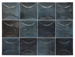 Плитка керамическая настенная 30023 HANOI ARCO Blue Night 10x10 см Equipe 30023