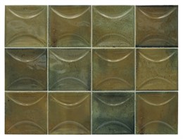 Плитка керамическая настенная 30025 HANOI ARCO Wild Olive 10x10 см Equipe 30025