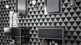 Плитка керамическая настенная 23821 SCALE TRIANGOLO Black 10,8х12,4 см Equipe 23821