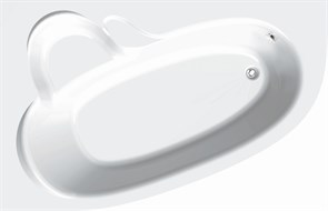 Atlant 160x105 L Асимметричная акриловая ванна C-bath (Польша) CBA00103L