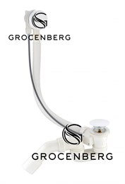 Полуавтоматический сливы-перелив для ванны Grocenberg GB240W Белый GB240W