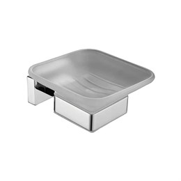 Мыльница стеклянная Shevanik SG5603 хром SG5603