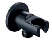 Соединение для душа с держателем Grocenberg GB102 Черный матовый GB102BL