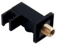 Соединение для душа с держателем Grocenberg GB188 Черный матовый GB188BL