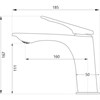 Смеситель для раковины Haiba HB10816-7 черный HB10816-7 - фото 113390