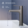 Смеситель на раковину RGW Shower Panels SP-301B SP-301B - фото 114610