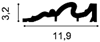Молдинг DX170-2300 (2300х119х32) DX170-2300 - фото 114886