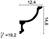 Профиль для скрытого освещения C901 (2000х148х124) C901 - фото 114978