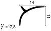 Профиль для скрытого освещения C991 (2000х148х110) C991 - фото 114986