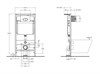 Комплект 2 в 1 Система инсталляции для унитазов BelBagno BB026 с кнопкой смыва BB026_BB044NERO - фото 115685