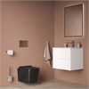 Унитаз подвесной безободковый, чёрный матовый, Bild, IDDIS, BILR2BMi25 BILR2BMi25