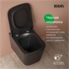 Унитаз подвесной безободковый, чёрный матовый, Bild, IDDIS, BILR2BMi25 BILR2BMi25