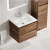 Тумба подвесная Libra дуб чарльстон 590х450х500 мм c раковиной LB60ECH/CN7001