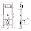 AQM4003 Система инсталляции AQUAme для унитаза Slim AQM4003
