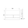 Панель смыва AQUAme AQM4117S AQM4117S