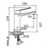 Смеситель для раковины BELZ B10533 хром B10533