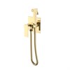 Смеситель гигиенический Qubic Shine Gold 477-G