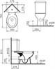 9754B003-7201 Угловой унитаз Arkitekt с сиденьем микролифт VITRA 9754B003-7201