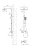 Душевая стойка Дайс (Dice) VSFS-4C12CH с изливом, хром VSFS-4C12CH