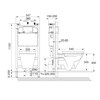 893105000 ПЭК GAP Round подвесной унитаз Rimless+инсталляция+сиденье Supralit (м/л) Roca 893105000
