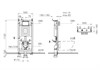 9830B003-7211 Комплект: Sento унитаз подвесной безободковый с тонким сидением МЛ+инсталляция 9830B003-7211