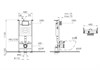 9856B003-7200 Комплект: Mia Round подвесной Безободковый унитаз + тонкое сиденье МЛ+ инсталляция + панель смыва матовый хром 9856B003-7200