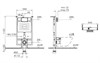 9878B003-7200 Комплект: Sanibelle подвесной Безободковый унитаз + тонкое сиденье МЛ/БС+ инсталляция + панель смыва хром глянец 9878B003-7200