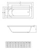 Rea 150x70 Прямоугольная ванна C-bath (Польша) CBQ002001 - фото 13801