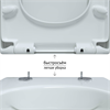 Унитаз BERGES подвесной EGO Rimless 49см, сиденье дюропласт Toma SO, микролифт, быстросъем - фото 58081