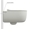 Унитаз BERGES подвесной EGO XL матовый белый Rimless 54 см, сиденье EGO XL Slim SO матовый белый, микролифт , быстросъем * - фото 58203