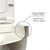Унитаз BERGES подвесной EGO XL матовый белый Rimless 54 см, сиденье EGO XL Slim SO матовый белый, микролифт , быстросъем * - фото 58205
