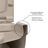 Унитаз BERGES подвесной EGO XL матовый жасмин Rimless 54 см, сиденье  EGO XL Slim SO матовый жасмин, микролифт, быстросъем * - фото 58214