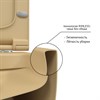 Унитаз BERGES подвесной EGO XL матовый кашемир Rimless 54 см, сиденье EGO XL Slim SO матовый кашемир, микролифт , быстросъем * - фото 58222