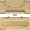 Унитаз BERGES подвесной EGO XL матовый кашемир Rimless 54 см, сиденье EGO XL Slim SO матовый кашемир, микролифт , быстросъем * - фото 58223