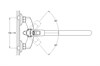 LWF7-A113 Смеситель для ванны одноручковый, с длинным изливом Ф40 LWF7-A113 - фото 63384