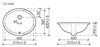 Умывальник овальный встраиваемый под столешницу Element 510*420*195мм, с крепежом и шаблоном для установки CN6042 - фото 66427