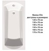 Clio 130x70 Прямоугольная ванна C-bath (Польша) CBQ003002 - фото 79725