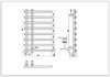 Полотенцесушитель электрический круглый сухой NIKEL BRUSH 722-NB - фото 82780
