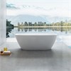 Ванна Solid Surface Vincea VBT-6S02MW, белый матовый VBT-6S02MW - фото 86333