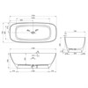 Ванна Solid Surface Vincea VBT-6S02MW, белый матовый VBT-6S02MW - фото 86335